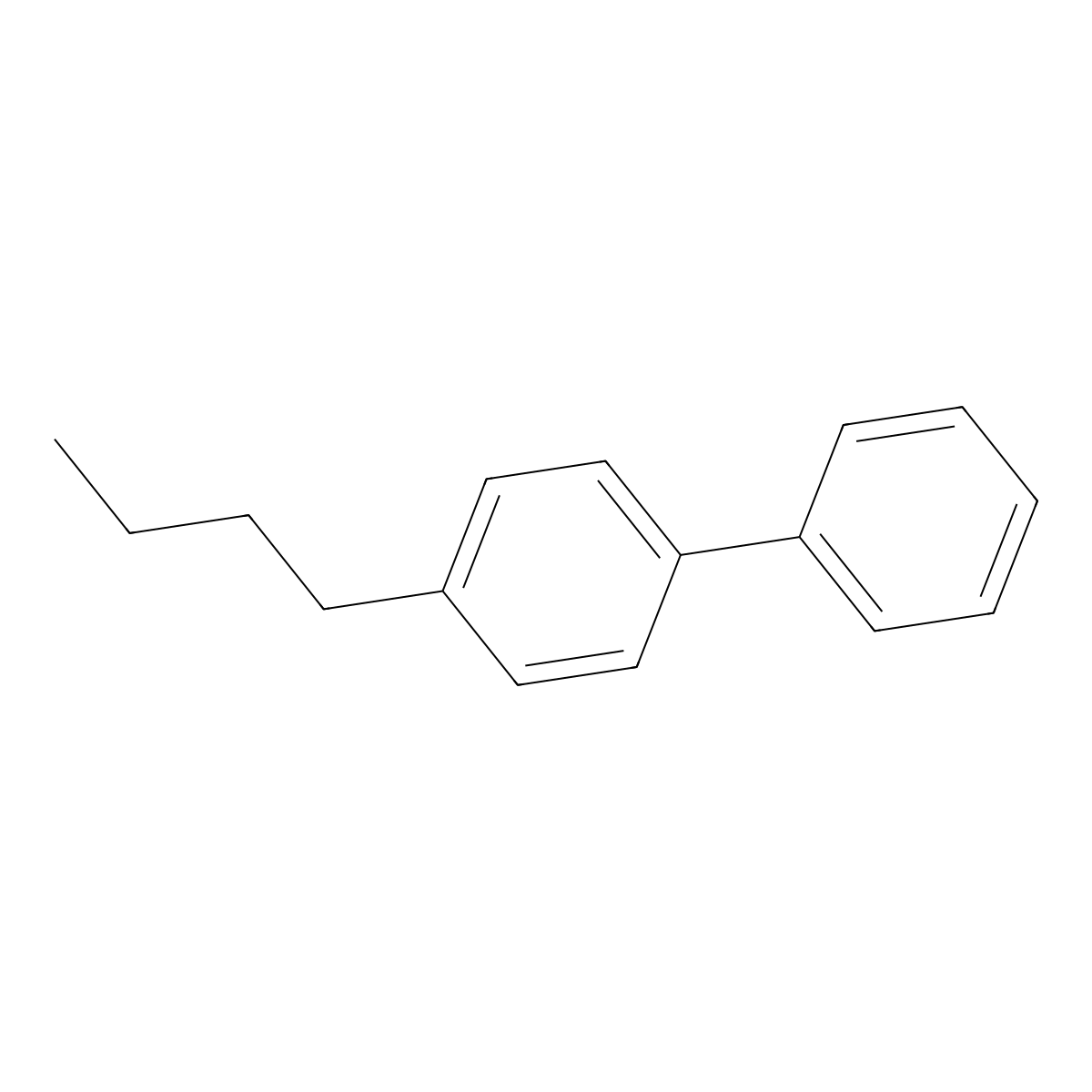 4-Butylbiphenyl molecular structure, CAS 37909-95-8