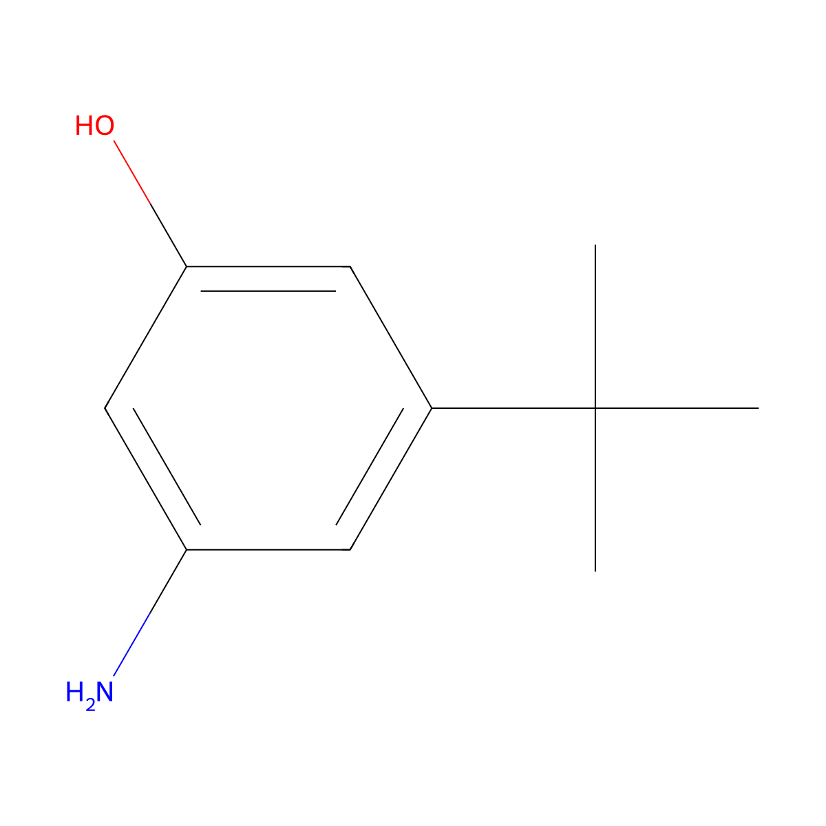 3-Amino-5-tert-butylphenol molecular structure, CAS 3791-00-2