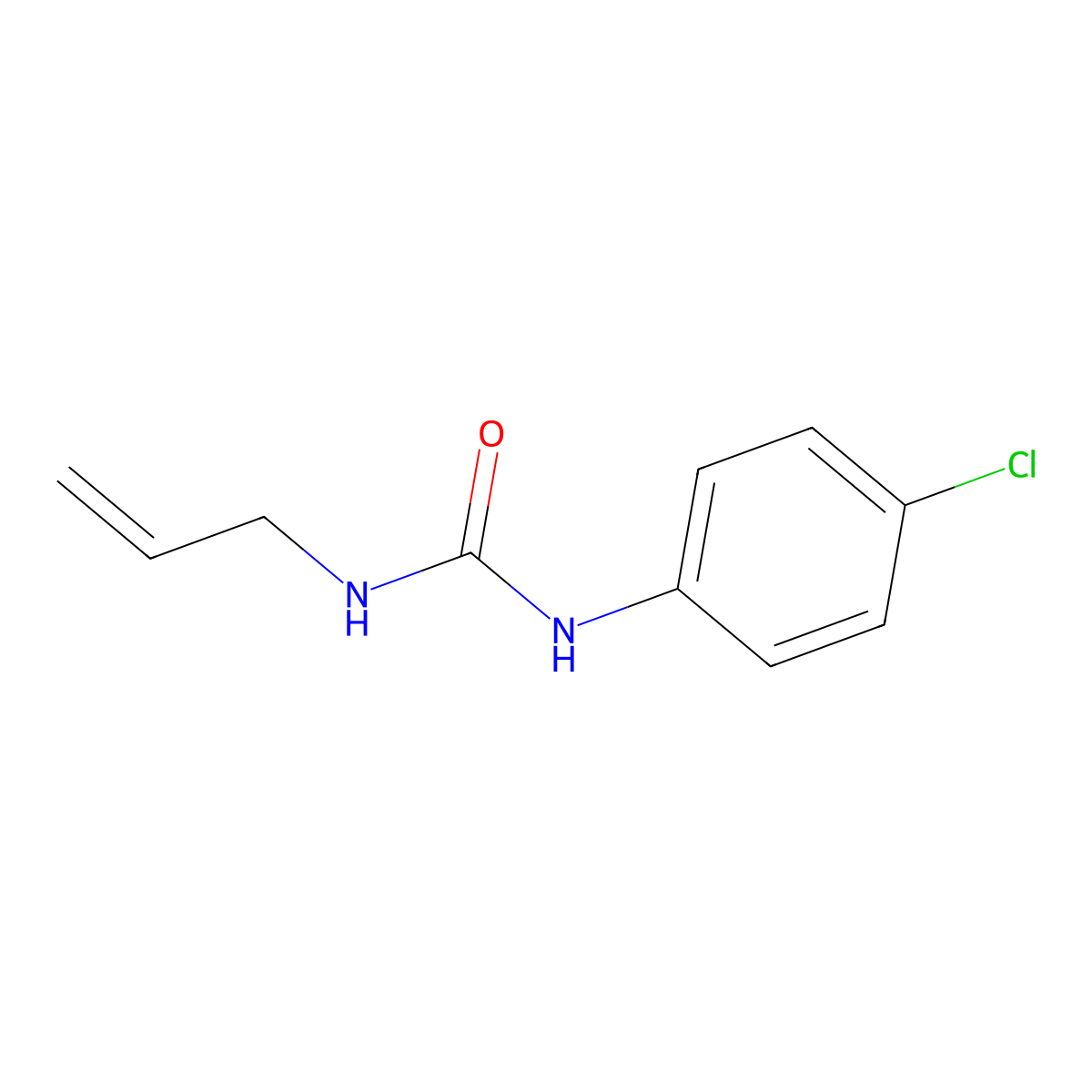 1-Allyl-3-(4-chlorophenyl)urea molecular structure, CAS 37919-93-0