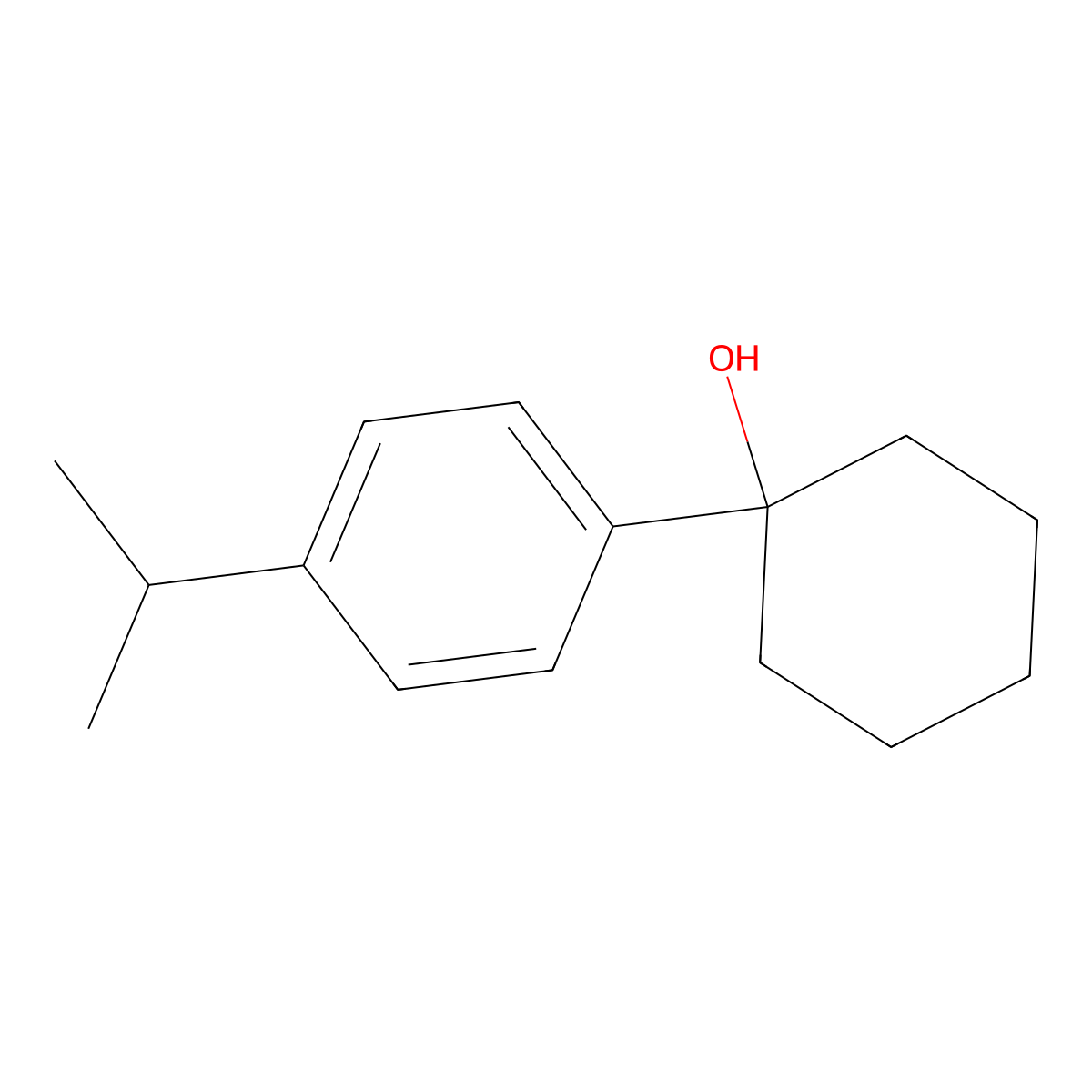 1-(4-Isopropylphenyl)cyclohexanol molecular structure, CAS 37920-23-3