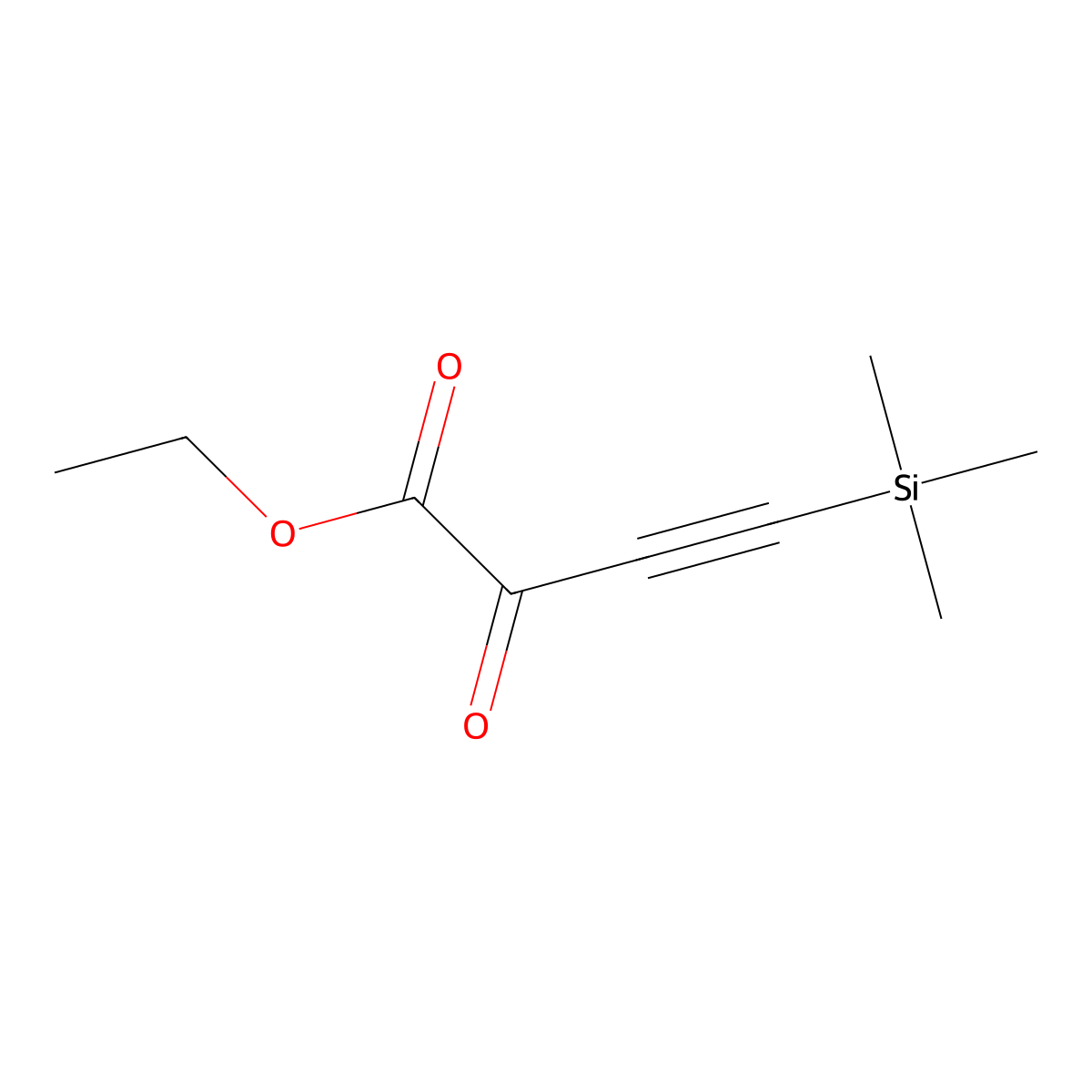 Ethyl 2-oxo-4-(trimethylsilyl)but-3-ynoate molecular structure, CAS 379224-67-6