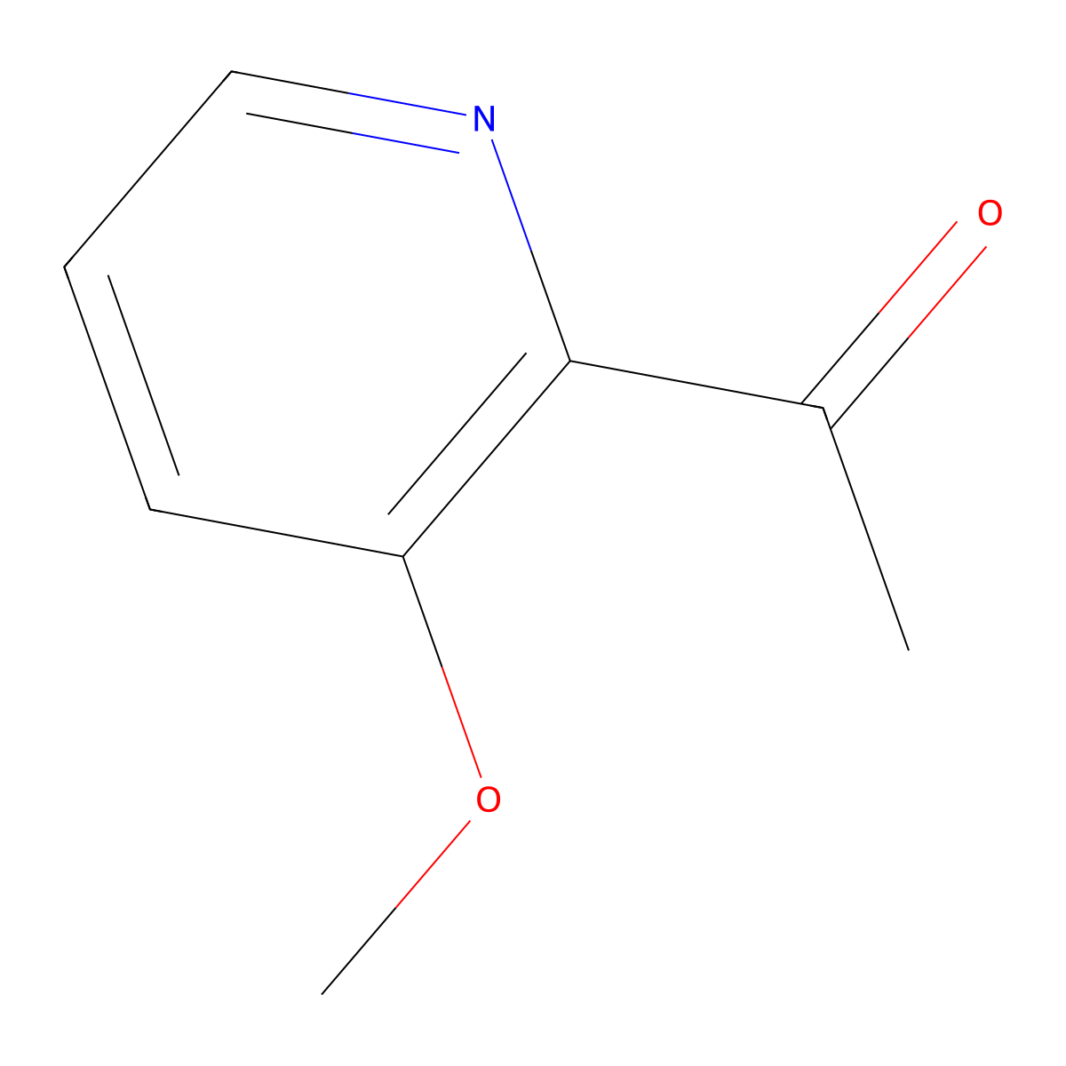 1-(3-Methoxypyridin-2-yl)ethan-1-one molecular structure, CAS 379227-03-9