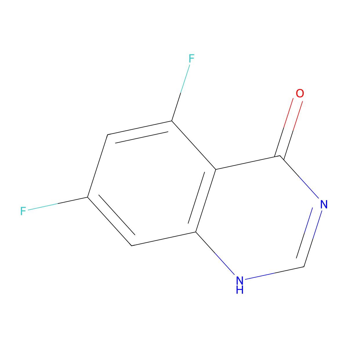 5,7-difluoro-1H-quinazolin-4-one molecular structure, CAS 379228-58-7