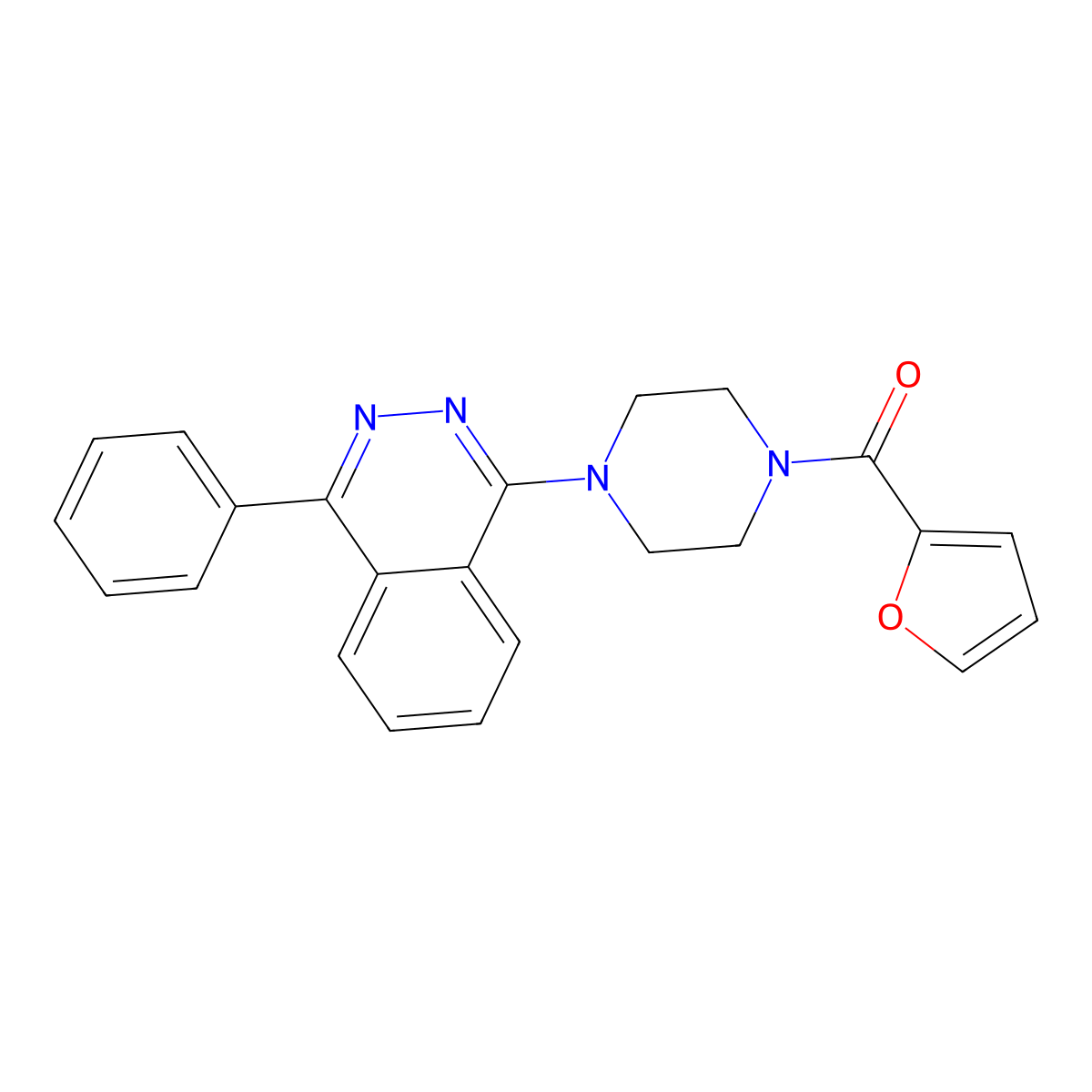 1-[4-(Furan-2-carbonyl)piperazin-1-YL]-4-phenylphthalazine molecular structure, CAS 379237-28-2