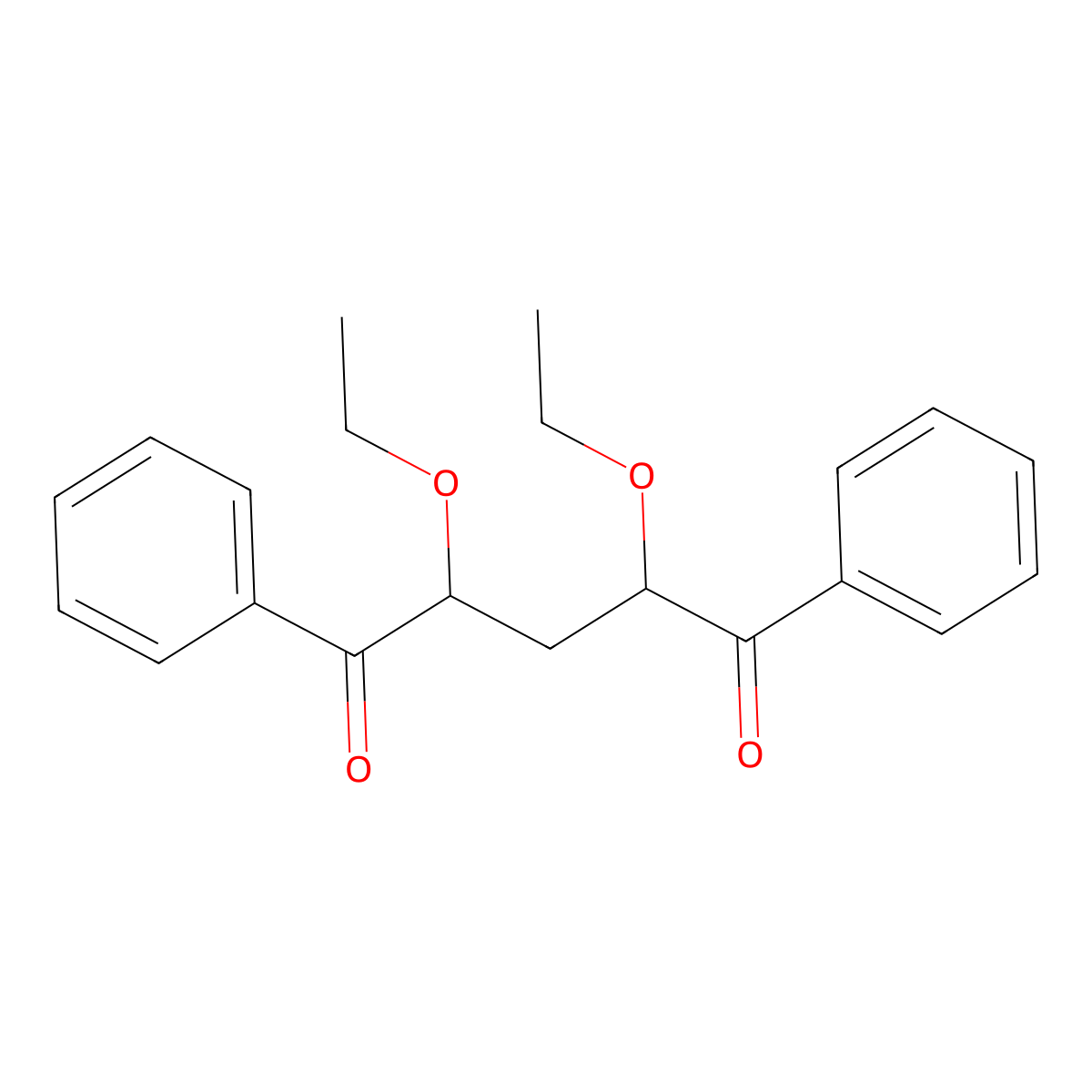 2,4-Diethoxy-1,5-diphenylpentane-1,5-dione molecular structure, CAS 379239-83-5