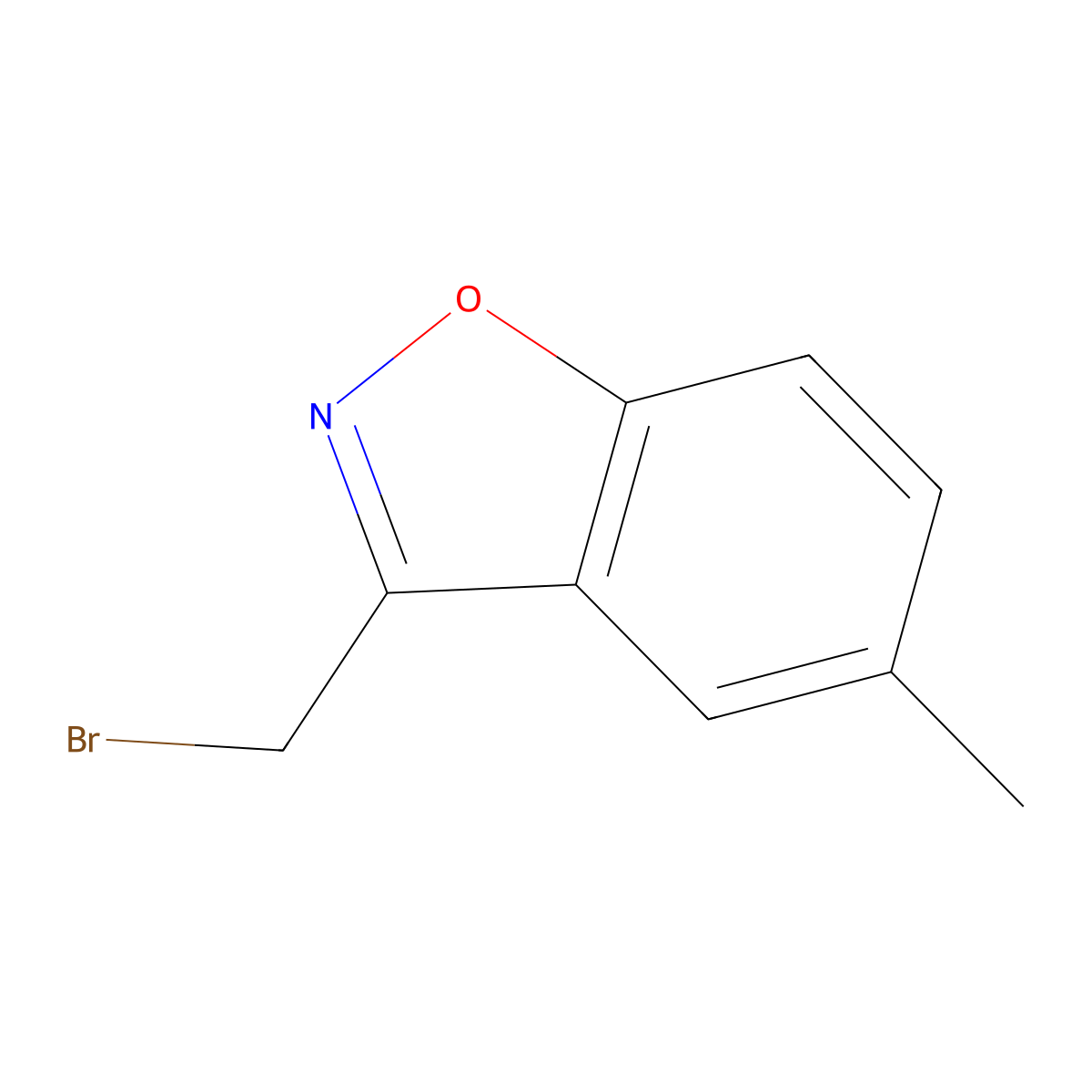 3-(Bromomethyl)-5-methylbenzo[d]isoxazole molecular structure, CAS 37924-86-0