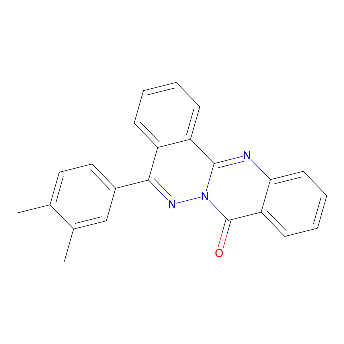 5-(3,4-dimethylphenyl)-8H-phthalazino[1,2-b]quinazolin-8-one molecular structure, CAS 379242-03-2