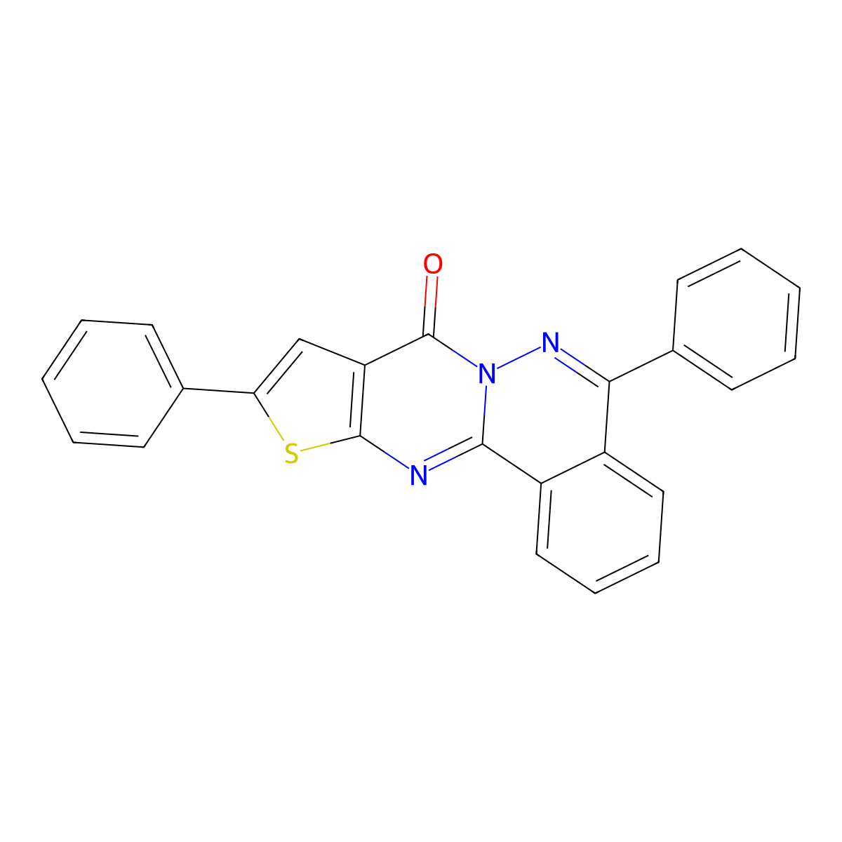 5,10-diphenyl-8H-thieno[2',3':4,5]pyrimido[2,1-a]phthalazin-8-one molecular structure, CAS 379244-31-2