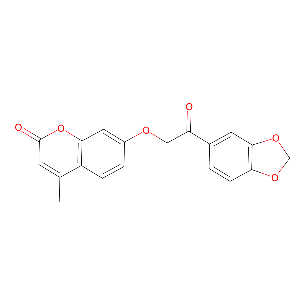 7-[2-(1,3-benzodioxol-5-yl)-2-oxoethoxy]-4-methyl-2H-chromen-2-one molecular structure, CAS 379248-78-9