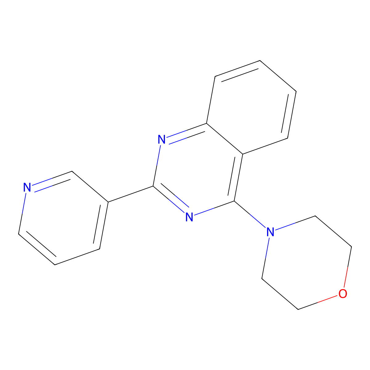 4-(Morpholin-4-yl)-2-(pyridin-3-yl)quinazoline molecular structure, CAS 379249-99-7