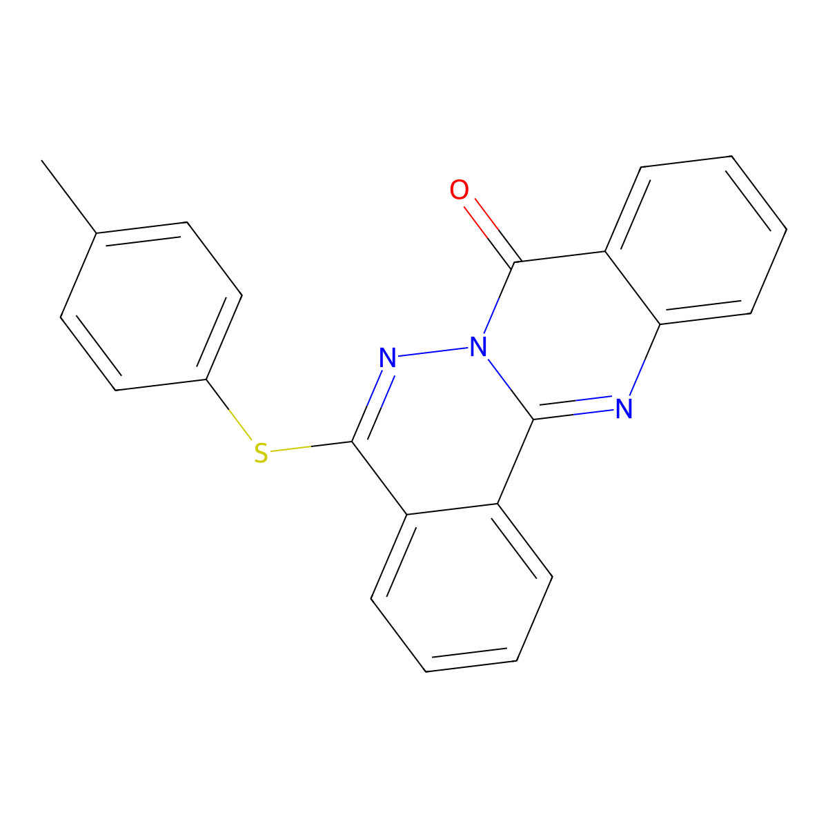 5-[(4-methylphenyl)sulfanyl]-8H-phthalazino[1,2-b]quinazolin-8-one molecular structure, CAS 379250-36-9