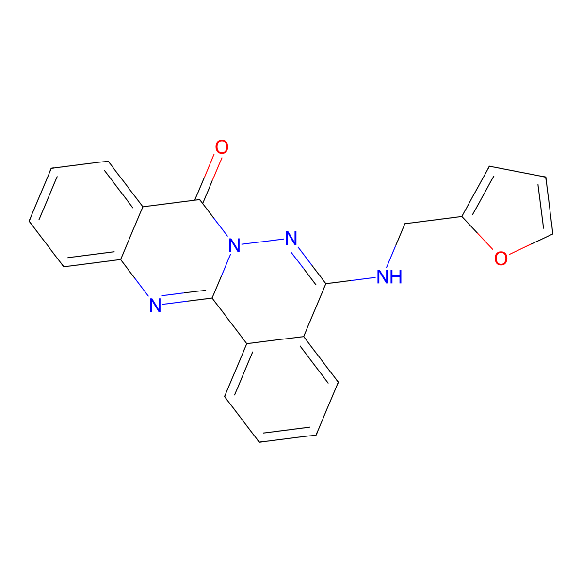 5-((Furan-2-ylmethyl)amino)-8H-phthalazino[1,2-b]quinazolin-8-one molecular structure, CAS 379251-59-9