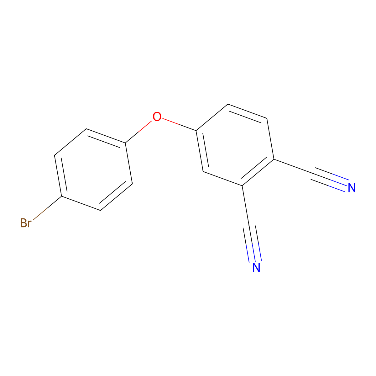 4-(4-Bromophenoxy)benzene-1,2-dicarbonitrile molecular structure, CAS 379253-19-7