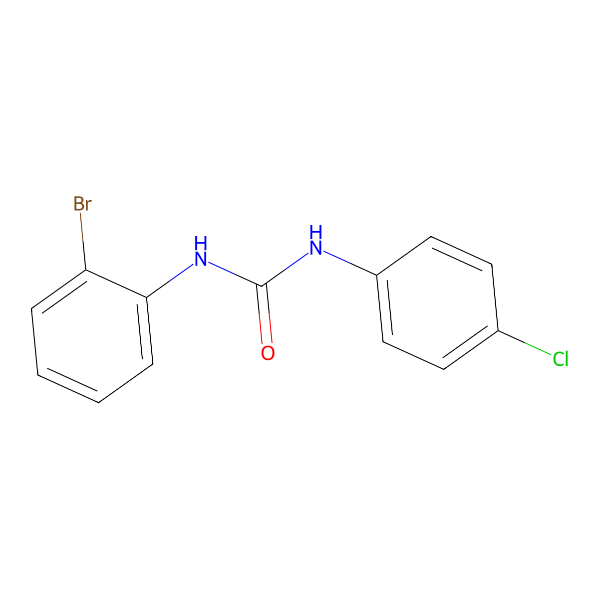 1-(2-Bromophenyl)-3-(4-chlorophenyl)urea molecular structure, CAS 379253-91-5
