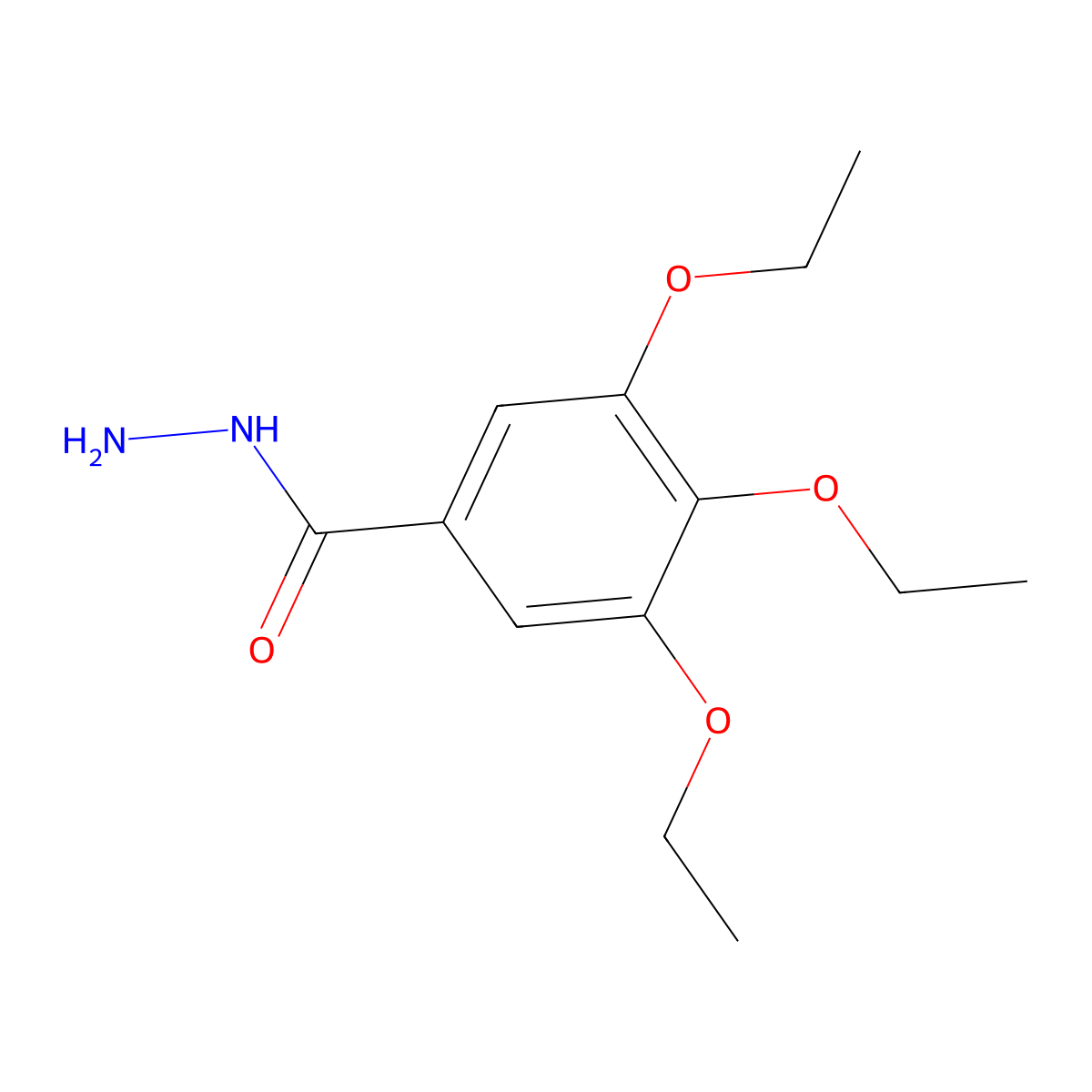 3,4,5-Triethoxybenzohydrazide molecular structure, CAS 379254-36-1