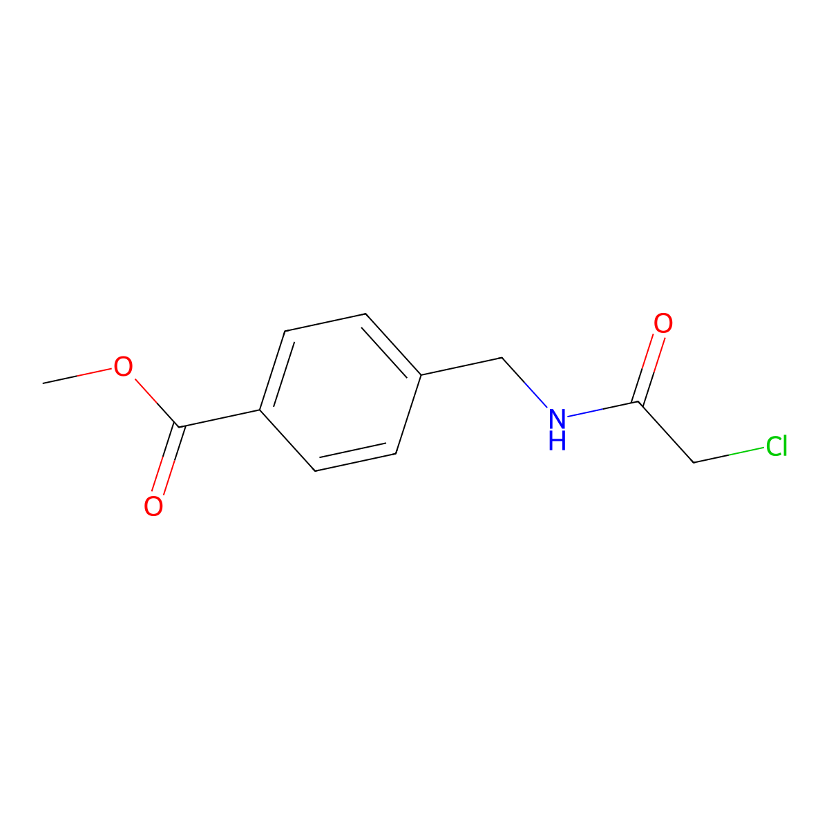Methyl 4-[(2-chloroacetamido)methyl]benzoate molecular structure, CAS 379255-44-4