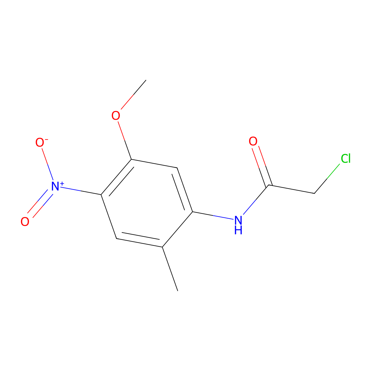 2-chloro-N-(5-methoxy-2-methyl-4-nitrophenyl)acetamide molecular structure, CAS 379255-45-5