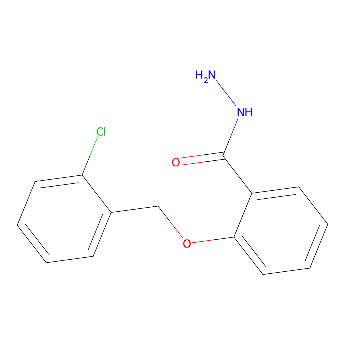 2-[(2-Chlorophenyl)methoxy]benzohydrazide molecular structure, CAS 379255-59-1