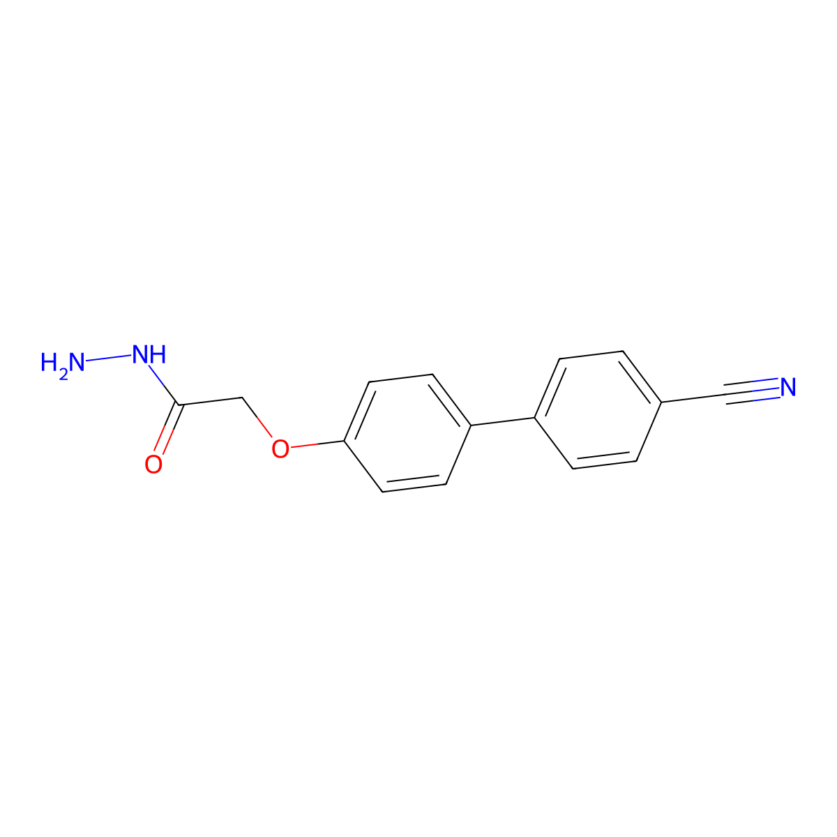 2-[4-(4-Cyanophenyl)phenoxy]acetohydrazide molecular structure, CAS 379255-77-3
