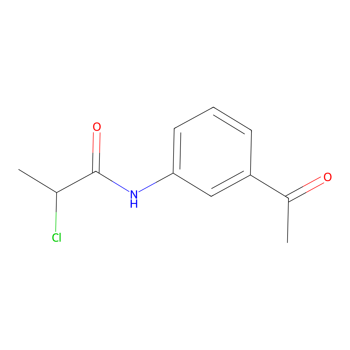 N-(3-acetylphenyl)-2-chloropropanamide molecular structure, CAS 379255-80-8