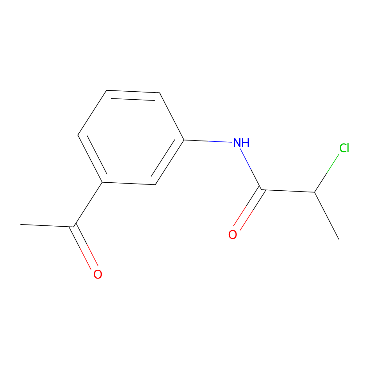 N-(3-acetylphenyl)-2-chloropropanamide molecular structure, CAS 379255-80-8