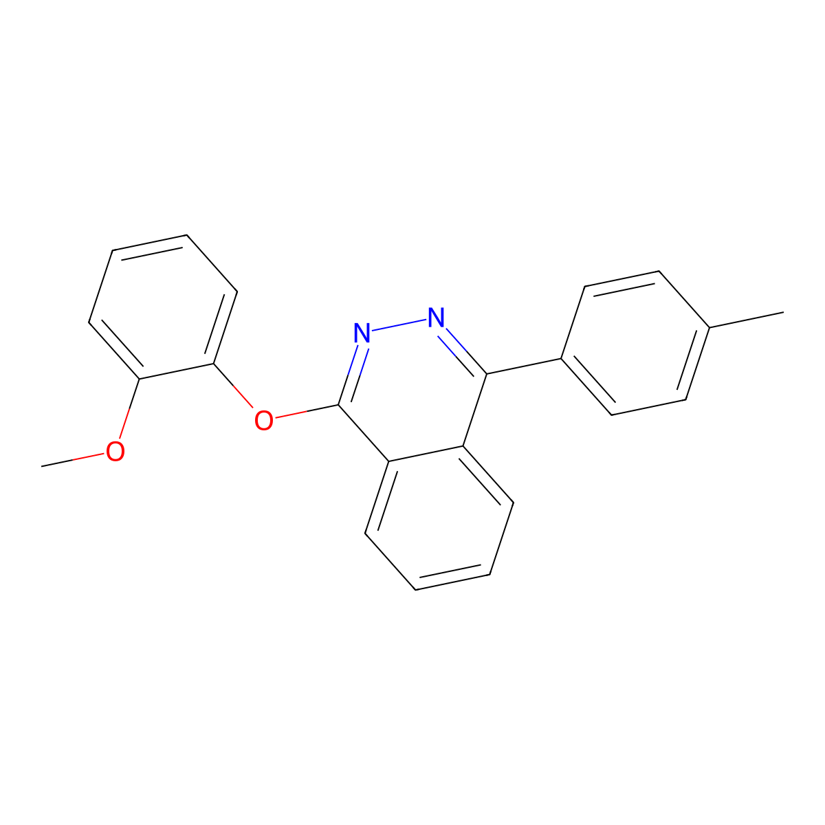 1-(2-Methoxyphenoxy)-4-(4-methylphenyl)phthalazine molecular structure, CAS 379256-15-2