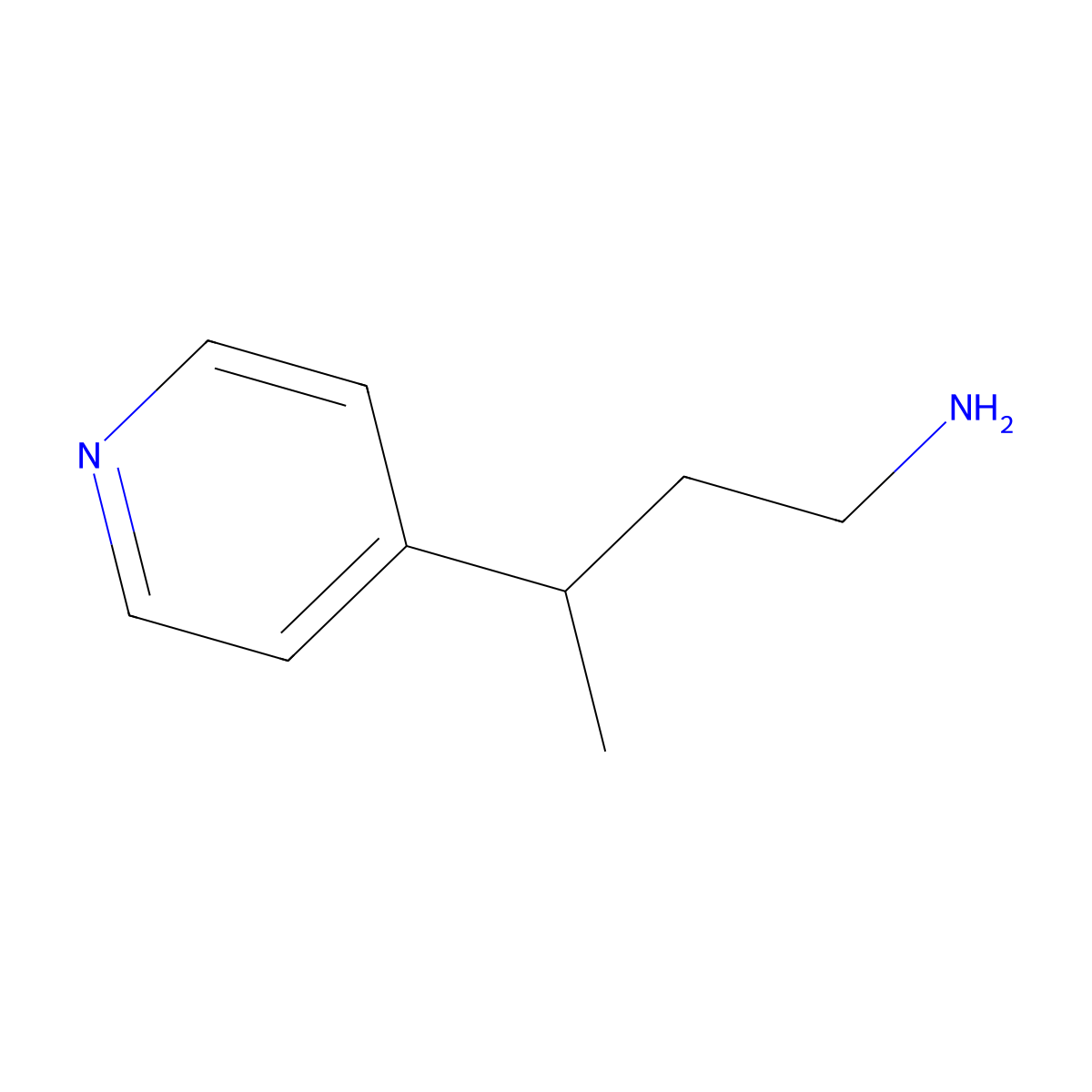 3-(Pyridin-4-yl)butan-1-amine molecular structure, CAS 379264-83-2