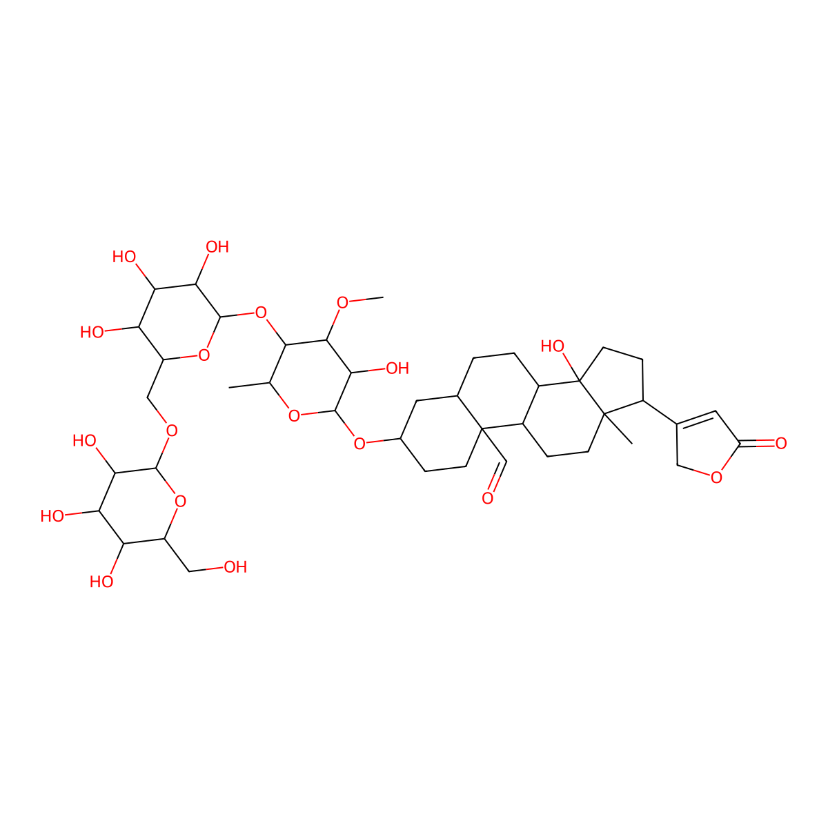 Thevetin A molecular structure, CAS 37933-66-7
