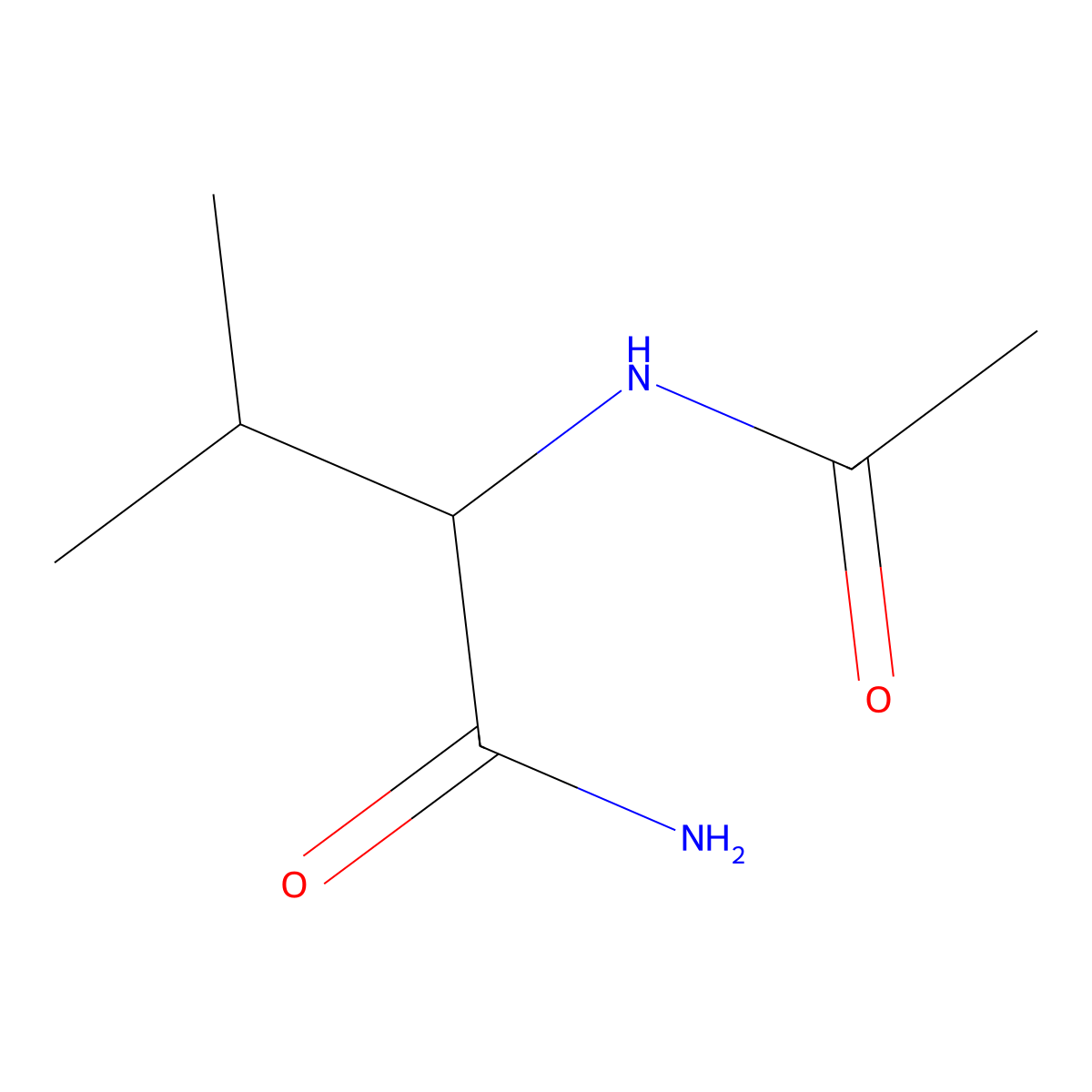 Ac-val-nh2 molecular structure, CAS 37933-88-3