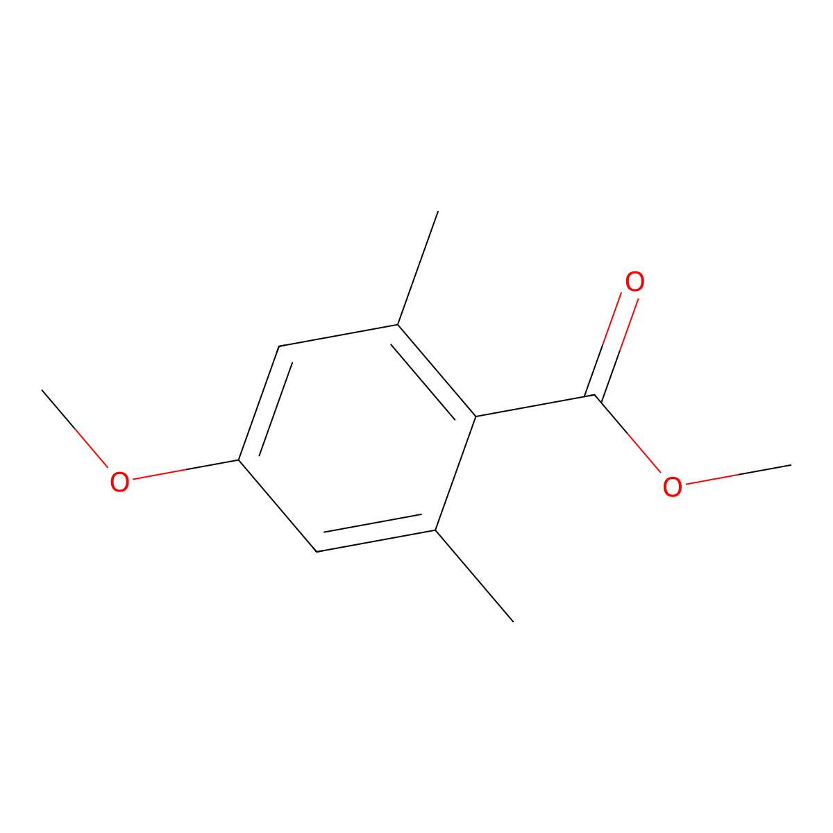 Methyl 4-methoxy-2,6-dimethylbenzoate molecular structure, CAS 37934-88-6