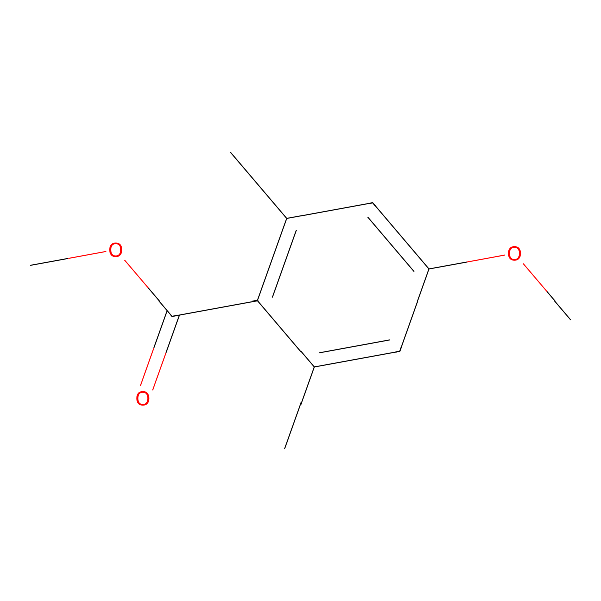Methyl 4-methoxy-2,6-dimethylbenzoate molecular structure, CAS 37934-88-6