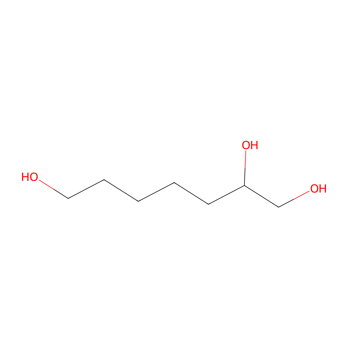 Heptane-1,2,7-triol molecular structure, CAS 37939-50-7