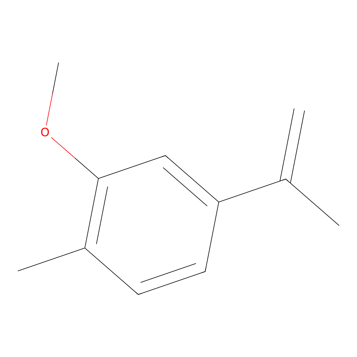 2-Methoxy-1-methyl-4-(prop-1-en-2-yl)benzene molecular structure, CAS 3794-96-5