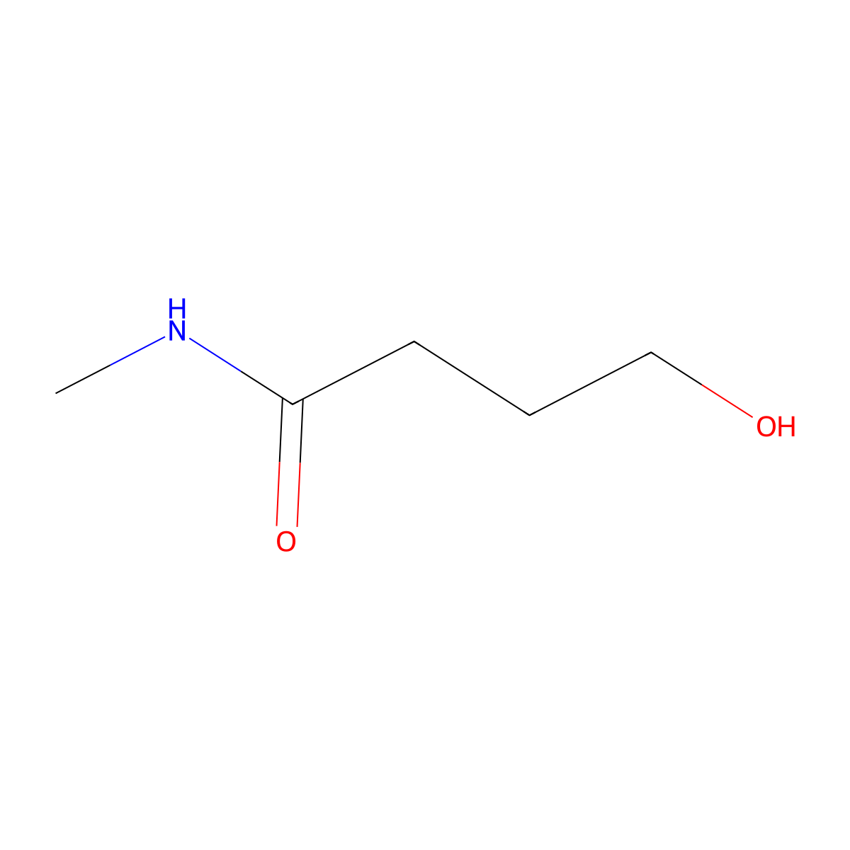 Butanamide, 4-hydroxy-N-methyl- molecular structure, CAS 37941-69-8