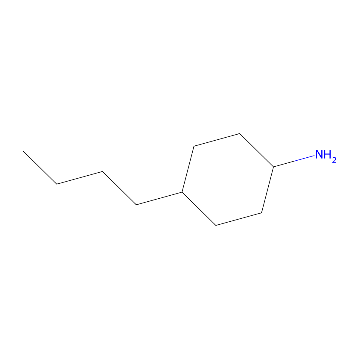 4-Butylcyclohexylamine molecular structure, CAS 37942-69-1