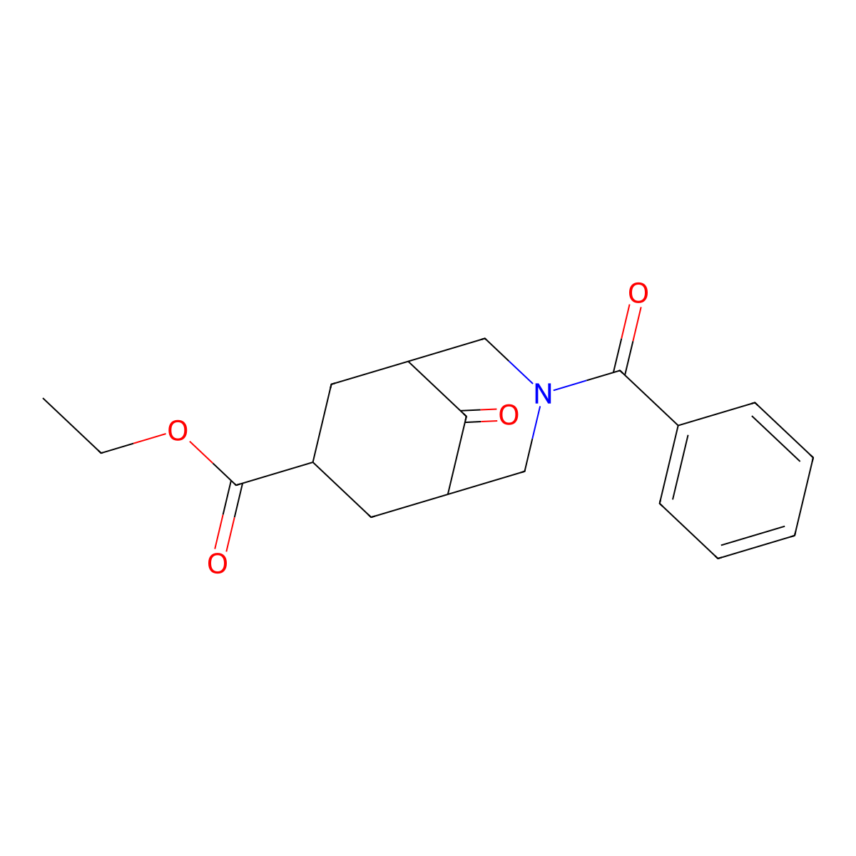 Ethyl 3-benzoyl-9-oxo-3-azabicyclo[3.3.1]nonane-7-carboxylate molecular structure, CAS 37943-62-7