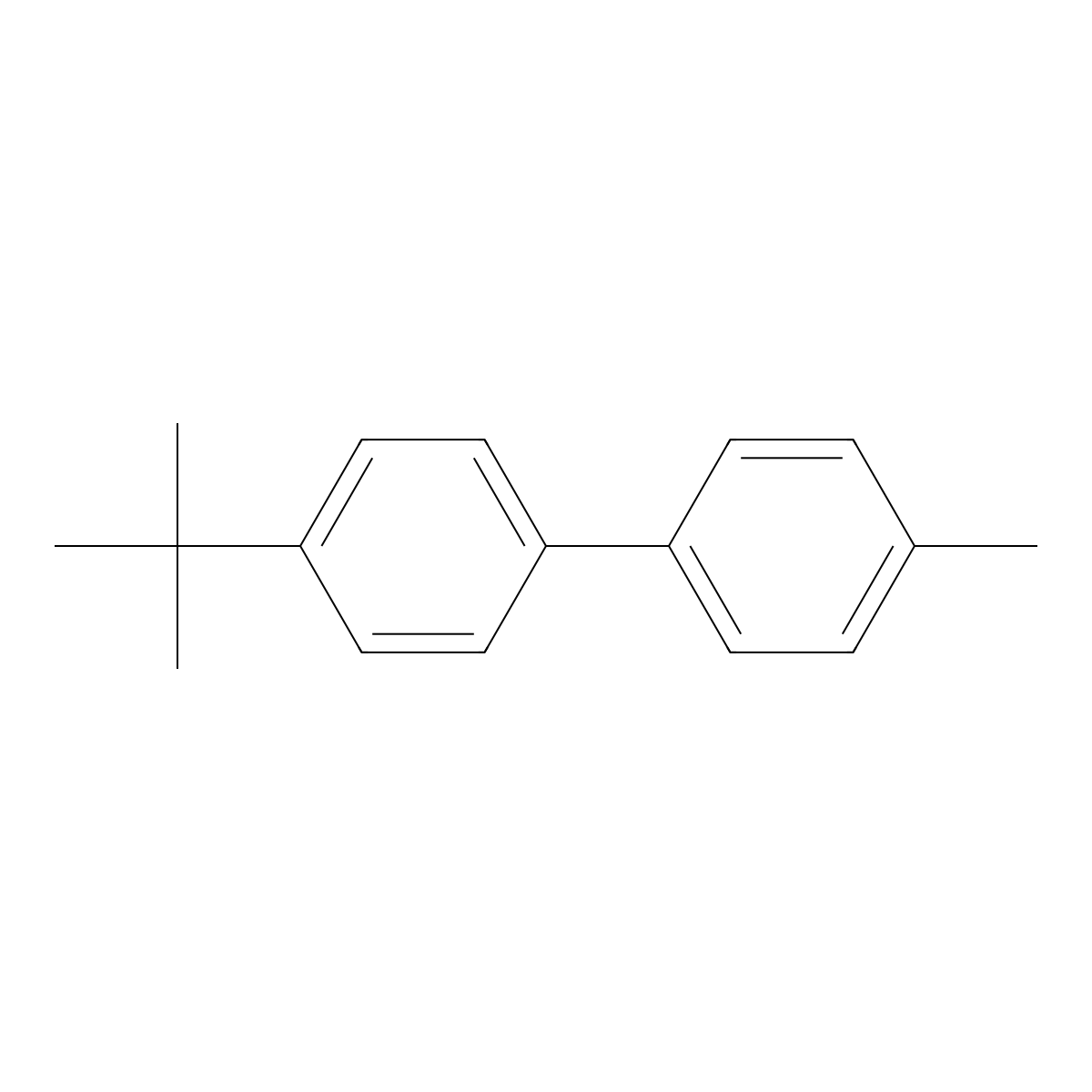 4-t-Butyl-4'-methyldiphenyl molecular structure, CAS 37949-78-3