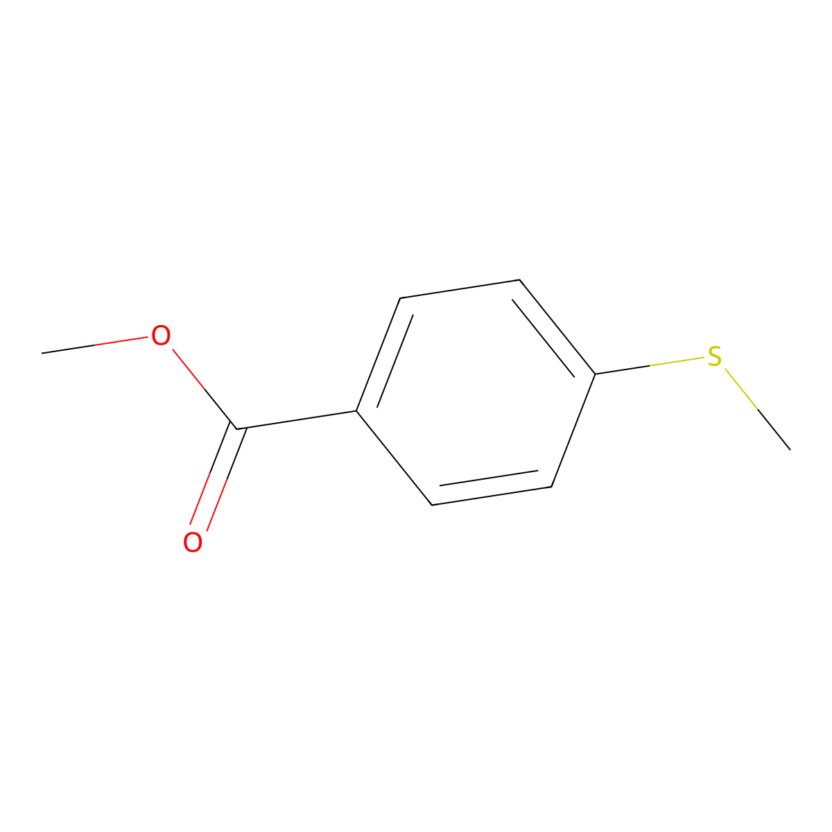 Methyl 4-(methylthio)benzoate molecular structure, CAS 3795-79-7