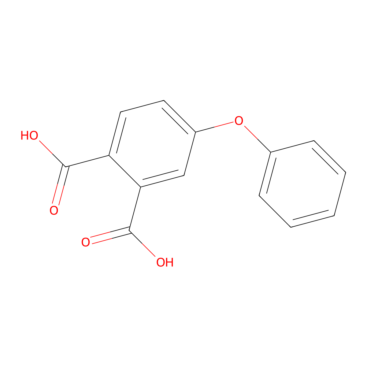 4-Phenoxyphthalic acid molecular structure, CAS 37951-15-8