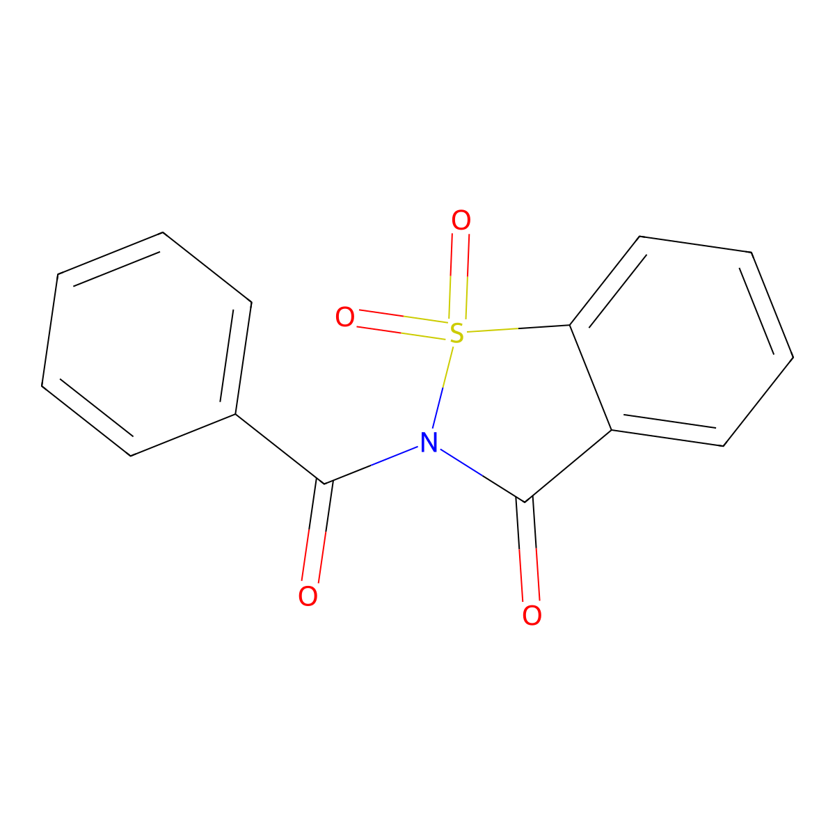 2-Benzoyl-1,2-benzisothiazol-3(2H)-one 1,1-dioxide molecular structure, CAS 37952-93-5