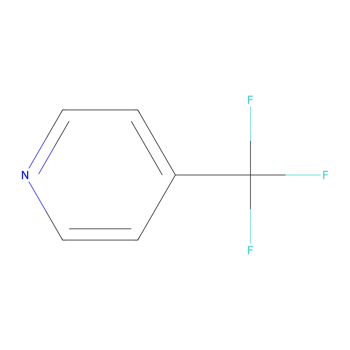 4-(Trifluoromethyl)pyridine molecular structure, CAS 3796-24-5