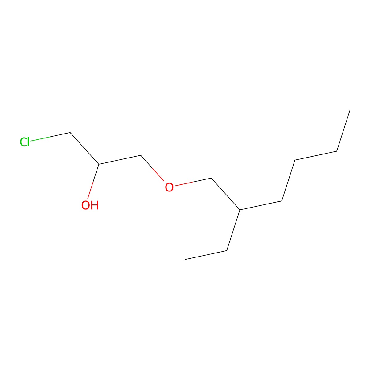 1-Chloro-3-(2-ethyl-hexyloxy)-propan-2-ol molecular structure, CAS 37961-18-5