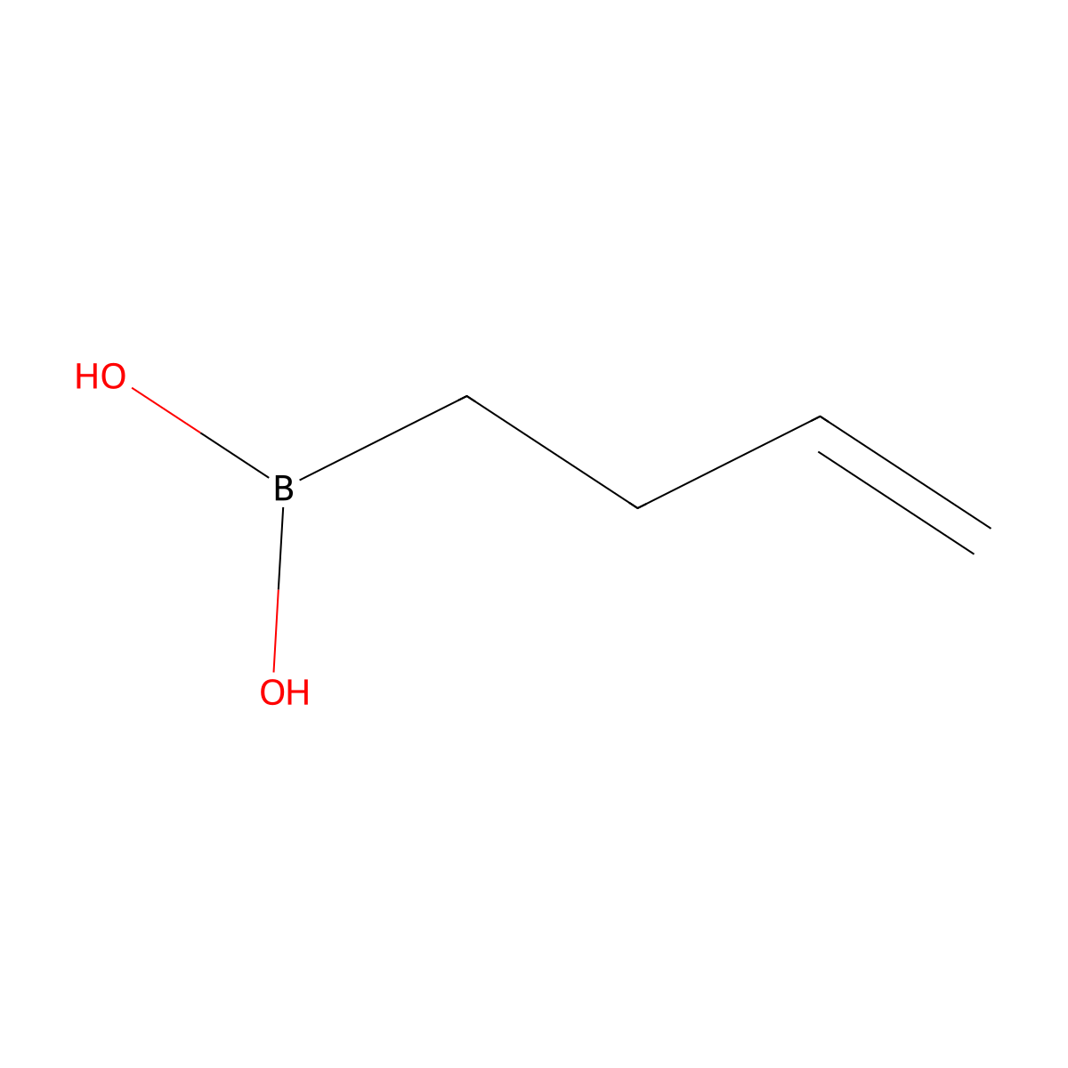 But-1-ene-4-boronic acid molecular structure, CAS 379669-72-4