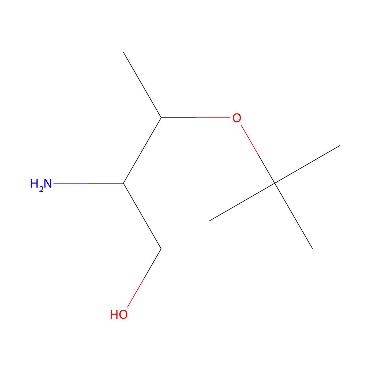 (2R,3R)-2-amino-3-(tert-butoxy)butan-1-ol molecular structure, CAS 379670-16-3