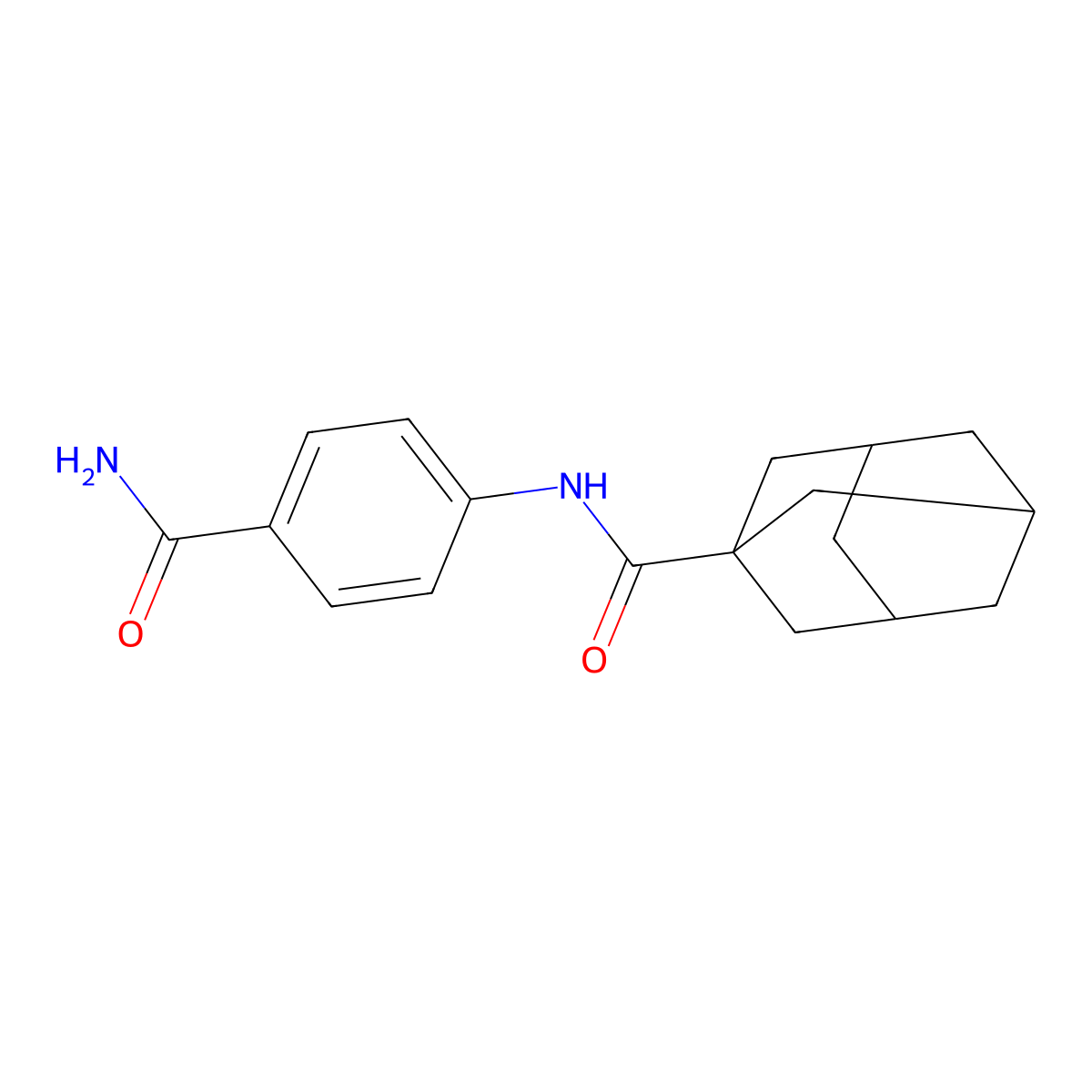 N-(4-carbamoylphenyl)adamantane-1-carboxamide molecular structure, CAS 379698-94-9