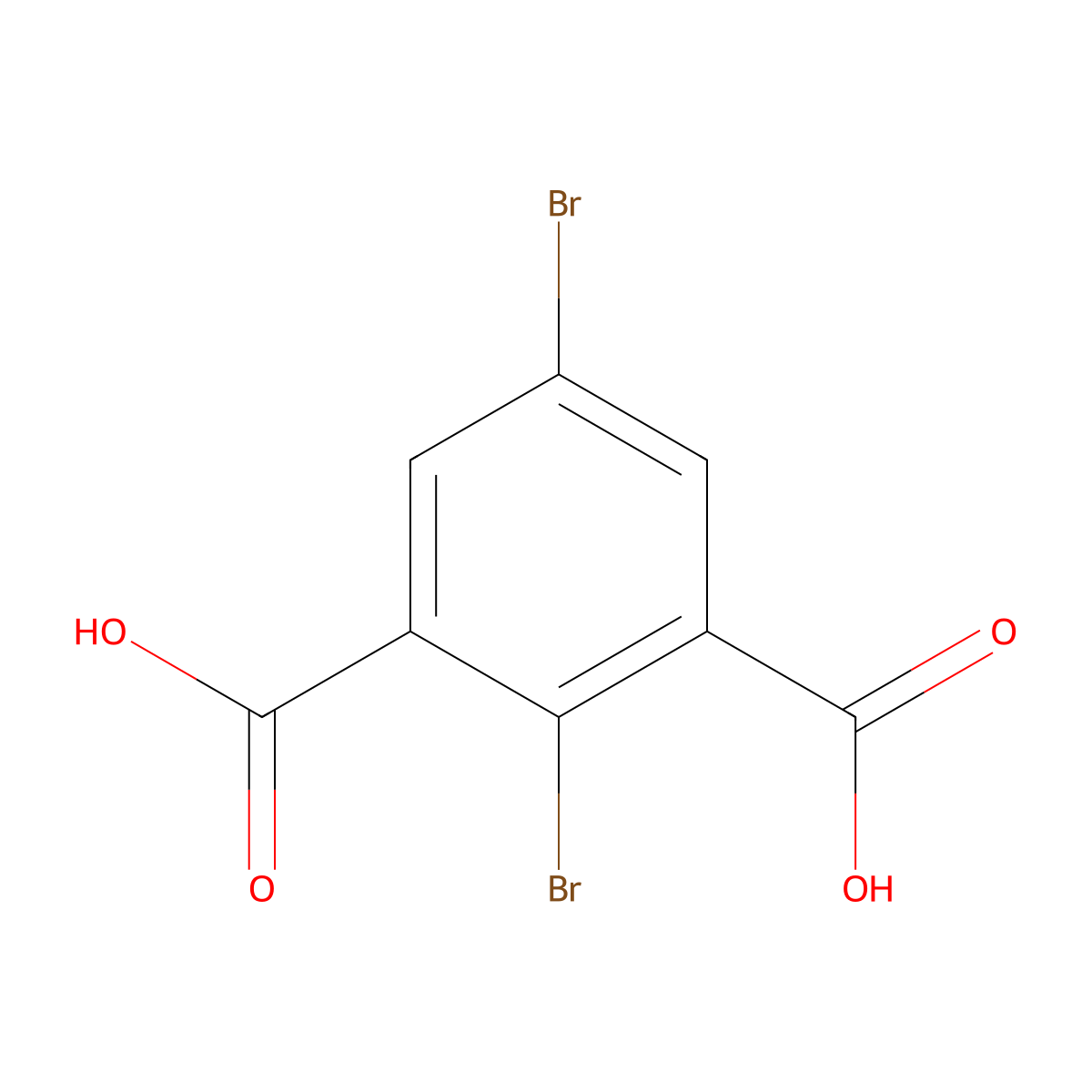2,5-Dibromoisophthalic acid molecular structure, CAS 379711-35-0