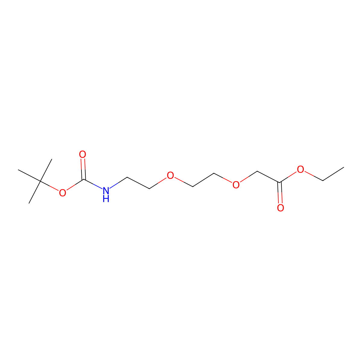 Ethyl 2,2-dimethyl-4-oxo-3,8,11-trioxa-5-azatridecan-13-oate molecular structure, CAS 379711-88-3