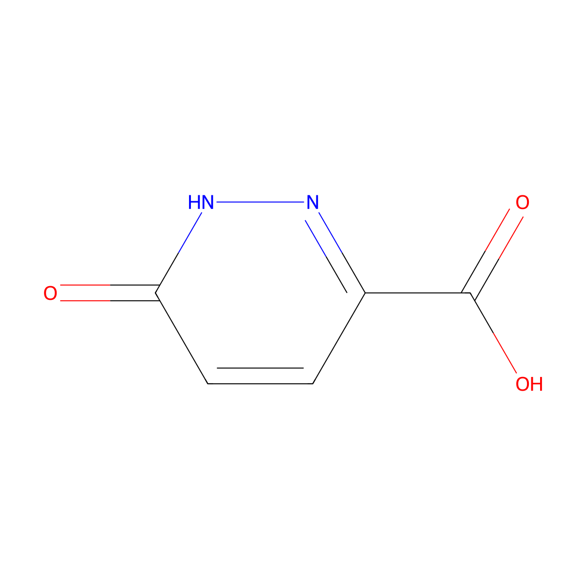 6-Hydroxypyridazine-3-carboxylic Acid molecular structure, CAS 37972-69-3