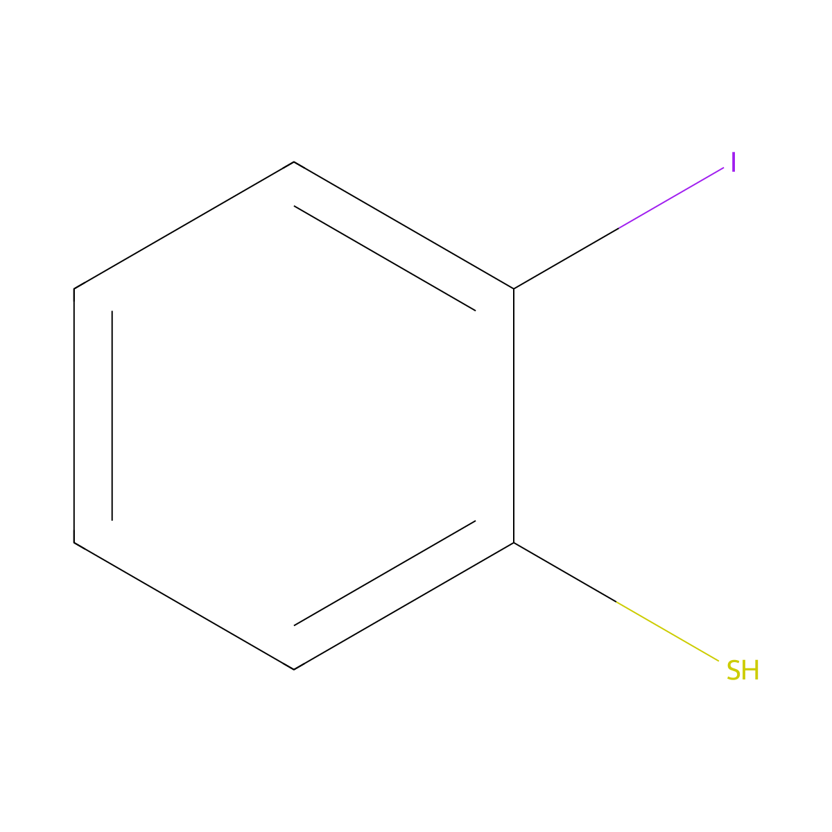 2-Iodothiophenol molecular structure, CAS 37972-89-7