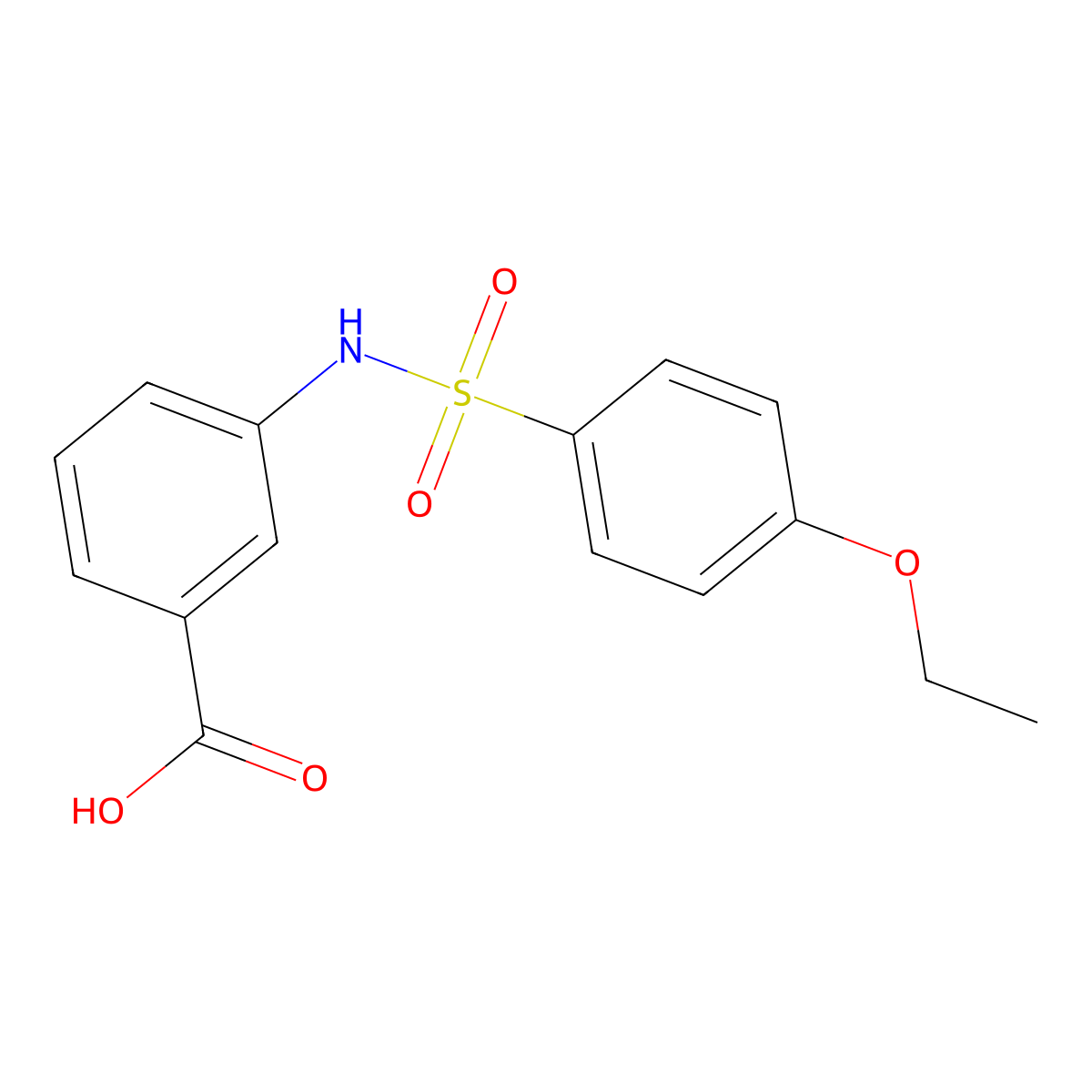 3-(4-Ethoxybenzenesulfonamido)benzoic acid molecular structure, CAS 379725-43-6